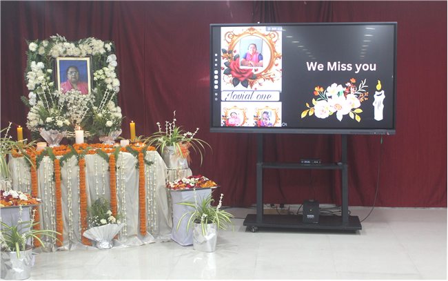 SPECIAL PRAYER SERVICE OF OUR BELOVED TEACHER MS. DAISY BARTIAR