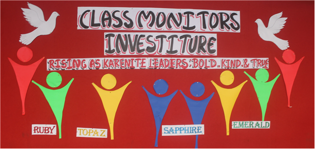 CLASS MONITORS INVESTITURE CEREMONY