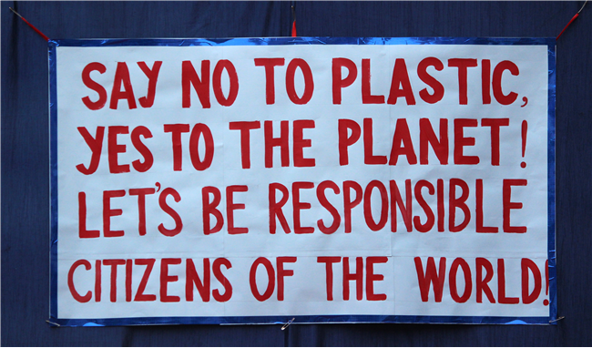 SAY NO TO PLASTIC, YES TO THE PLANET