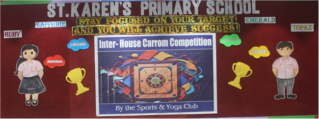 INTER HOUSE CARROM COMPETITION
