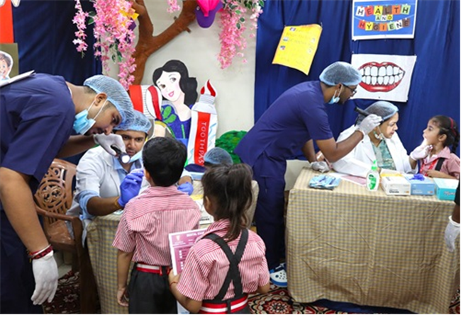 HEALTH & HYGIENE WEEK Dental Check-up Camp for Nursery Students