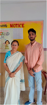 Our ex student Ayush met the students today