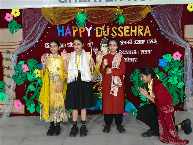 Special assembly on Dusshera.