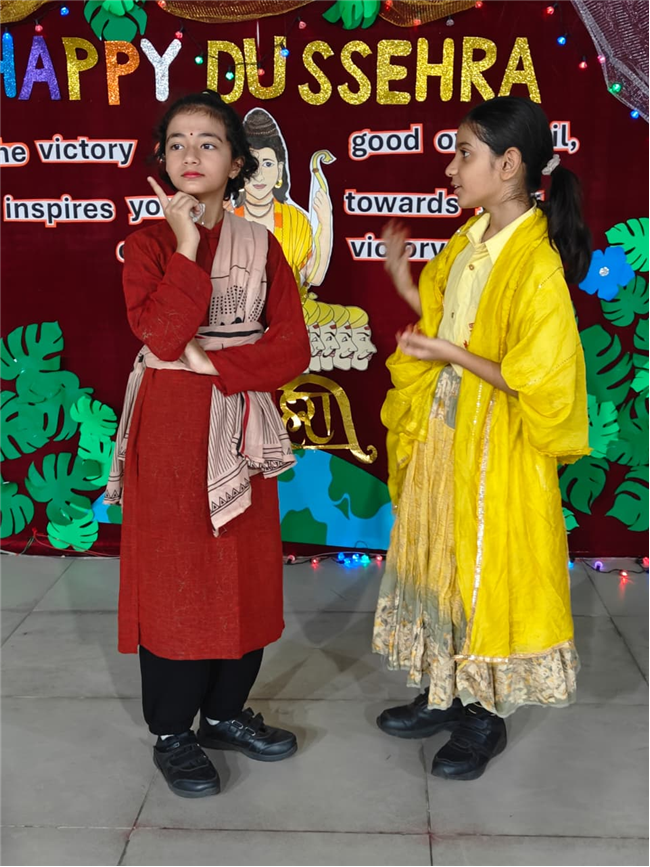 Special assembly on Dusshera.
