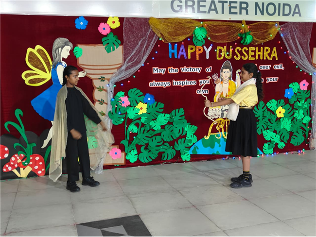 Special assembly on Dusshera.