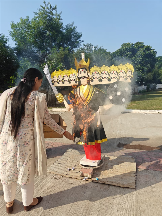Special assembly on Dusshera.