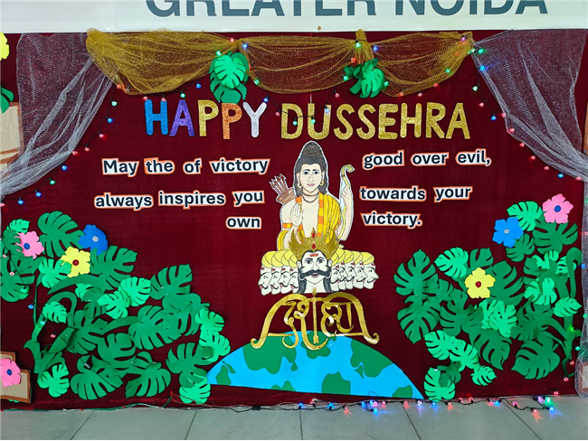 Special assembly on Dusshera.
