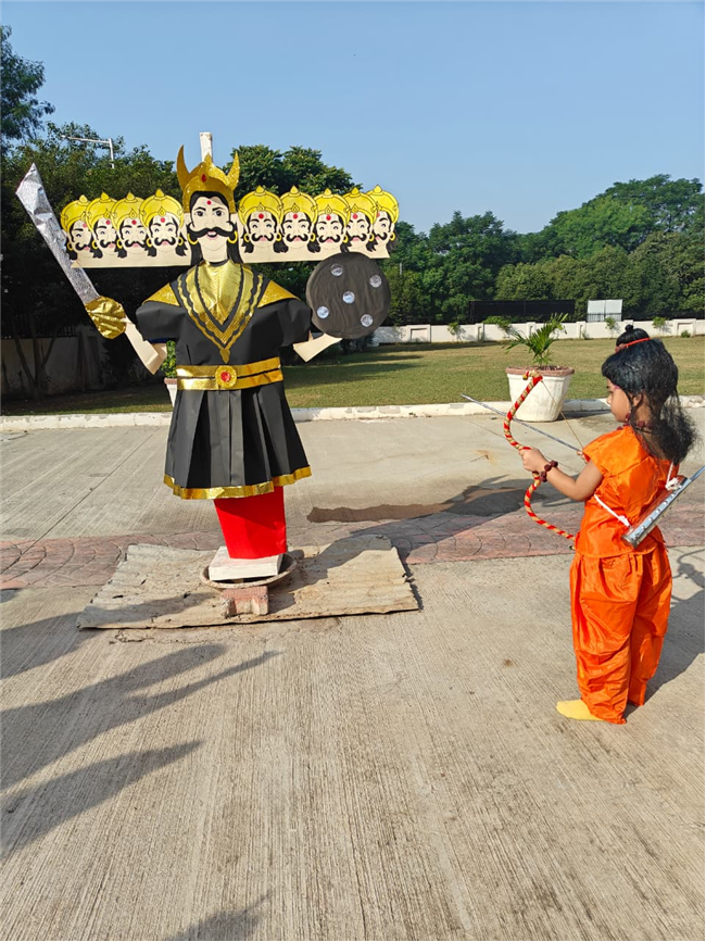 Special assembly on Dusshera.