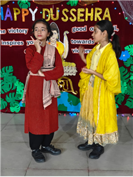 Special assembly on Dusshera.