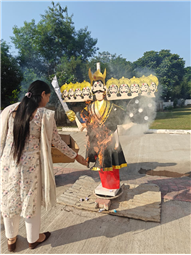Special assembly on Dusshera.