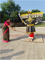 Special assembly on Dusshera.