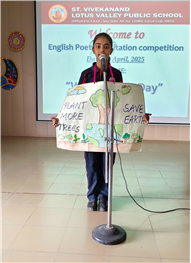 English Poetry Recitation Competition- Theme-World Earth Day (23-April-2025)