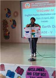 English Poetry Recitation Competition- Theme-World Earth Day (23-April-2025)