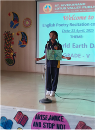 English Poetry Recitation Competition- Theme-World Earth Day (23-April-2025)