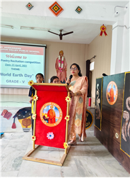 English Poetry Recitation Competition- Theme-World Earth Day (23-April-2025)