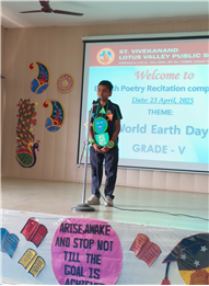 English Poetry Recitation Competition- Theme-World Earth Day (23-April-2025)