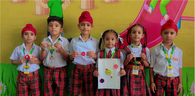Rakhi Making Competition of Kindergarten