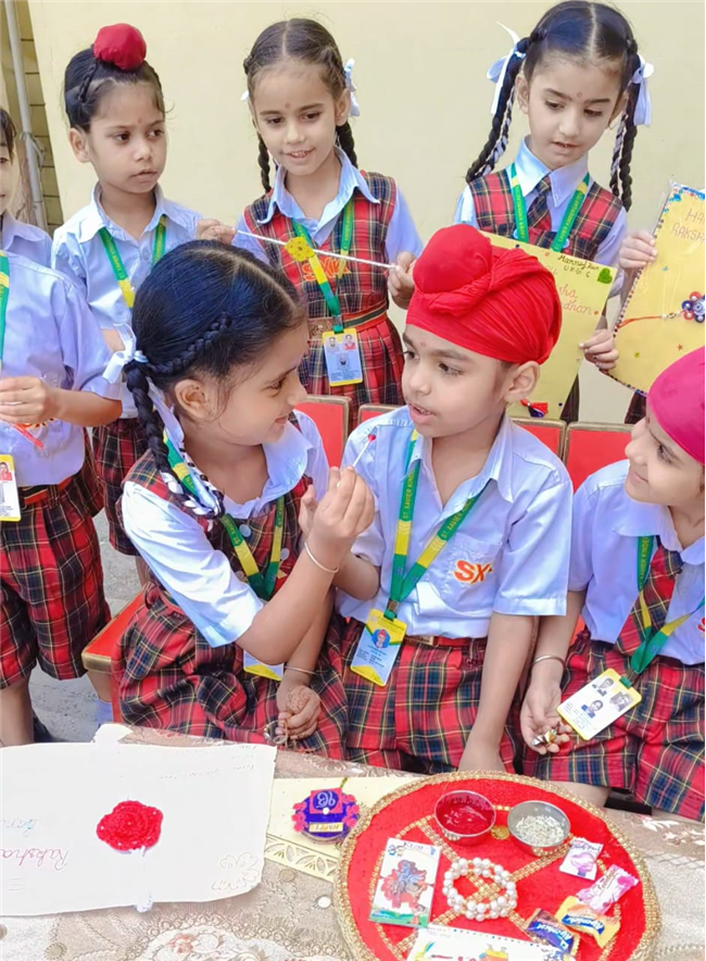 Rakhi Making Competition of Kindergarten