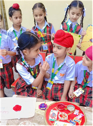 Rakhi Making Competition of Kindergarten
