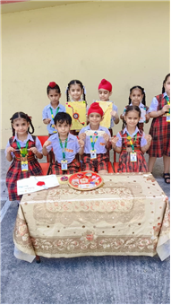 Rakhi Making Competition of Kindergarten