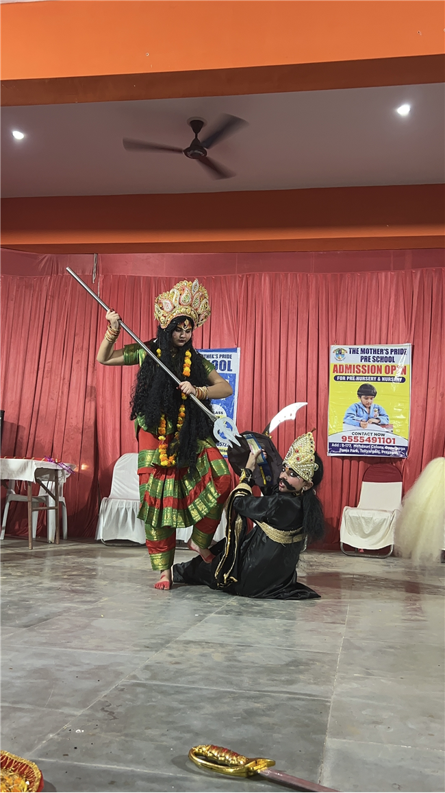 Ram Leela and Mahishasur Vadh Performance at Durga Puja Park, Mehdauri, Teliarganj, Prayagraj