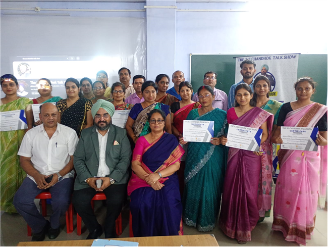 TEACHER'S TRAINING SESSION BY THE S.S. CHANDHOK TALK SHOW