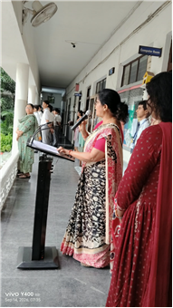व्हाइट हॉल विद्यालय लामाचौड़ में हिंदी दिवस समारोह का आयोजन!