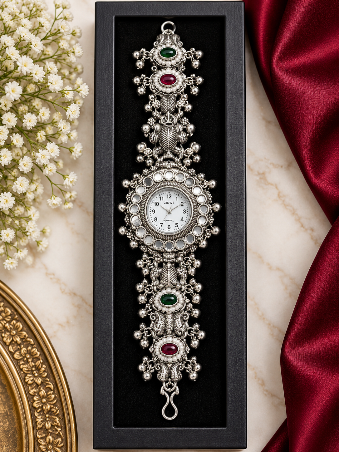Oxidised Silver Watch - Image 2