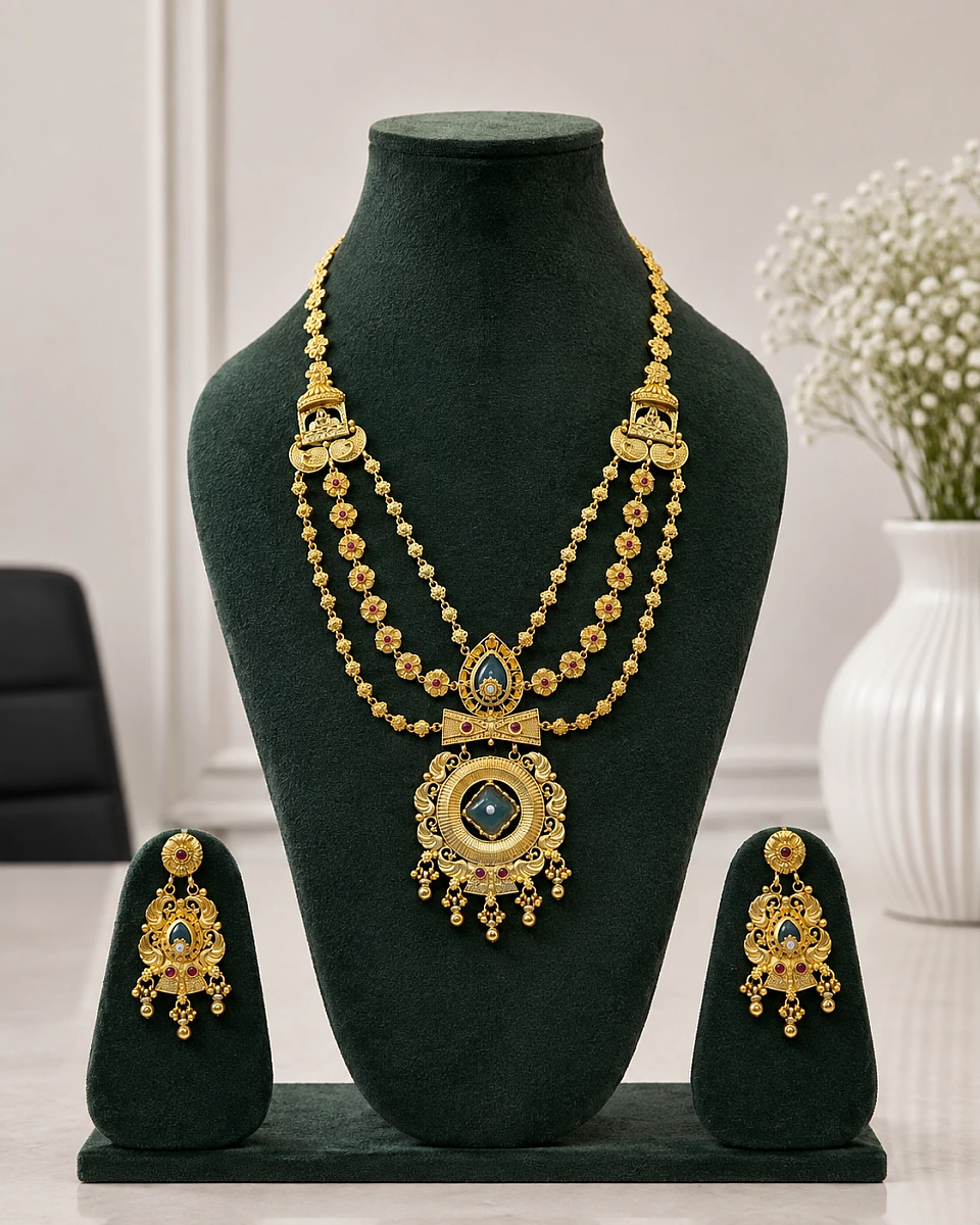 Heritage Pearl Kundan Necklace Set