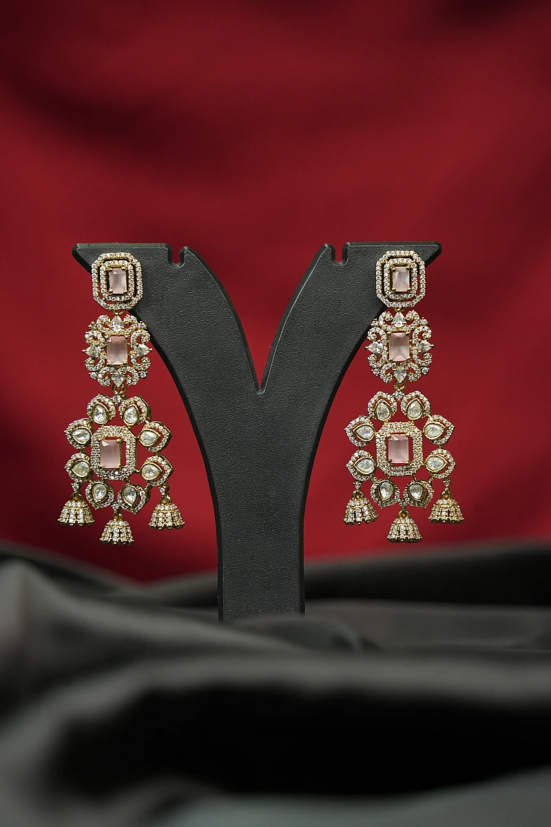 Elegant Moissanite Necklace Set with Matching Earrings - Image 3
