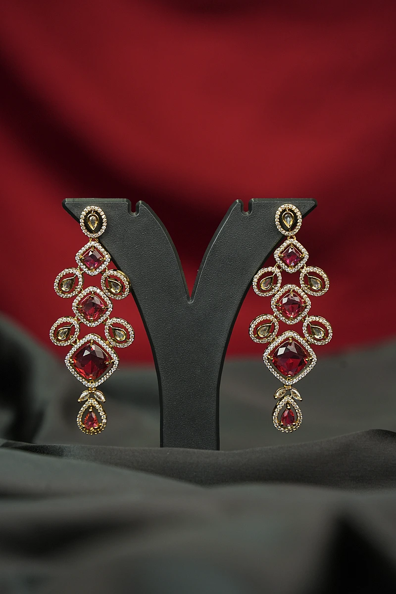 Elegant Moissanite Necklace Set with Matching Earrings - Image 4