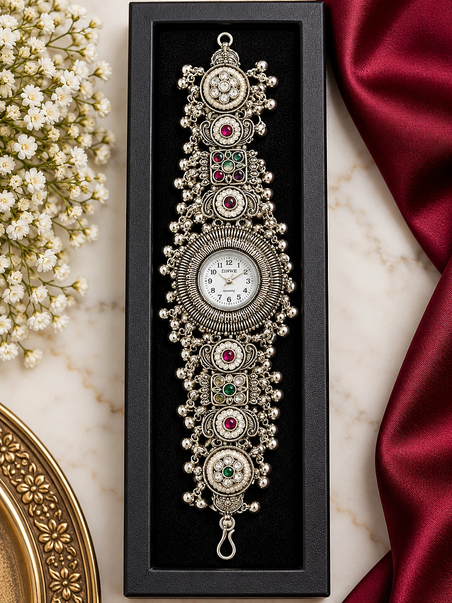 Oxidised Silver Watch - Image 2