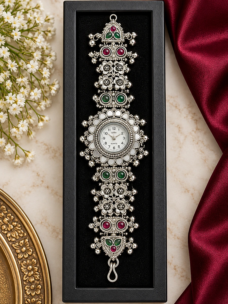 Oxidised Silver Watch - Image 2