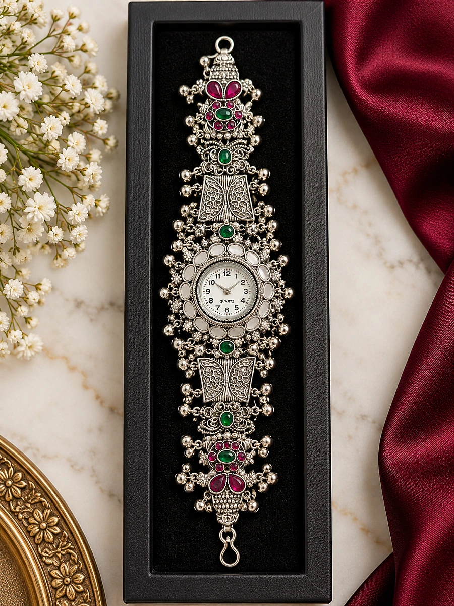 Oxidised Silver Watch - Image 2