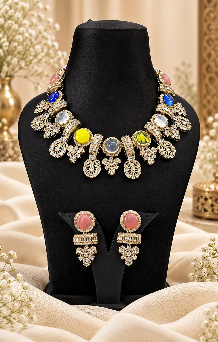 Viral Sabyasachi-Inspired Turkish Necklace Set | Premium Statement Jewellery