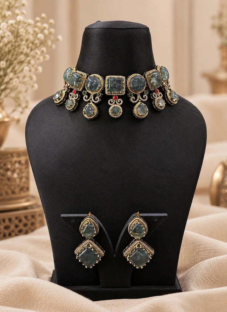 Viral Sabyasachi-Inspired Turkish Necklace Set | Premium Statement Jewellery