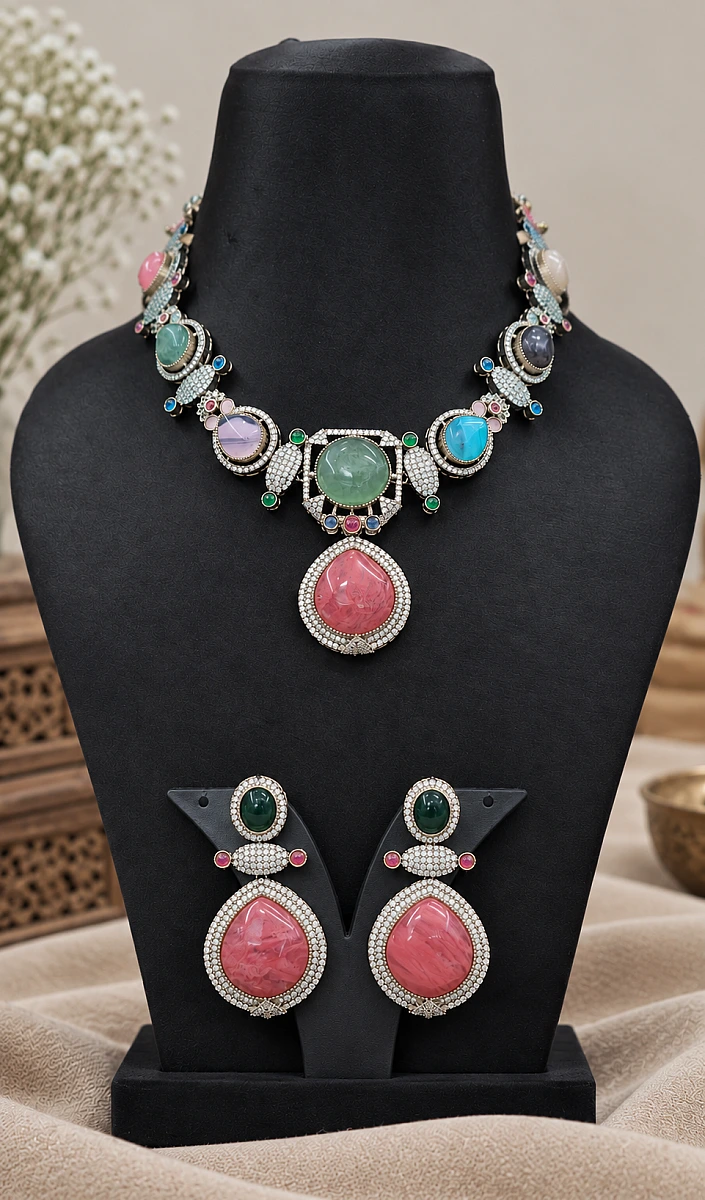 Viral Sabyasachi-Inspired Turkish Necklace Set | Premium Statement Jewellery