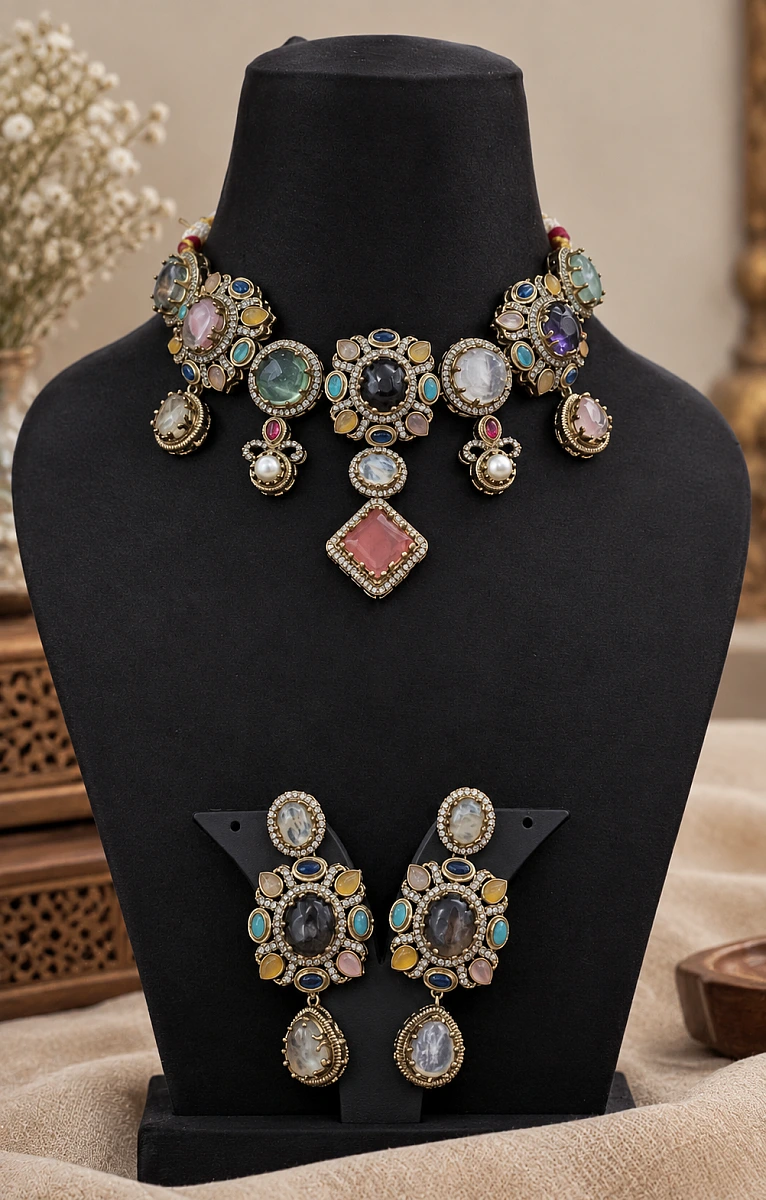 Viral Sabyasachi-Inspired Turkish Necklace Set | Premium Statement Jewellery