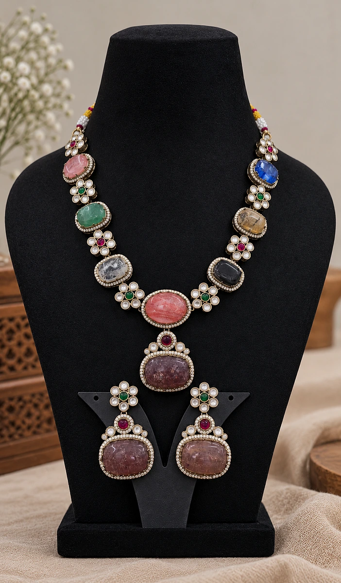 Viral Sabyasachi-Inspired Turkish Necklace Set | Premium Statement Jewellery