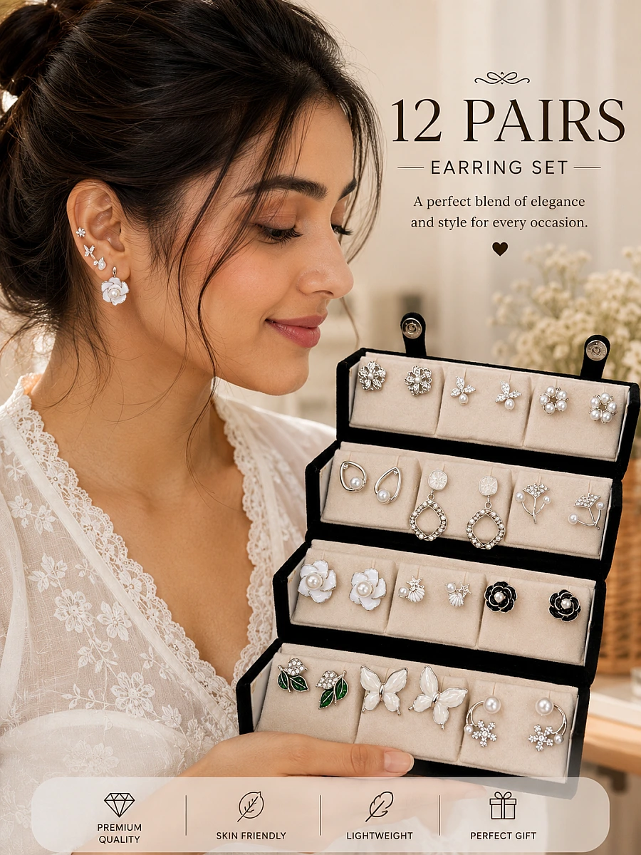 12 Pair Earrings Gift Box - Image 2
