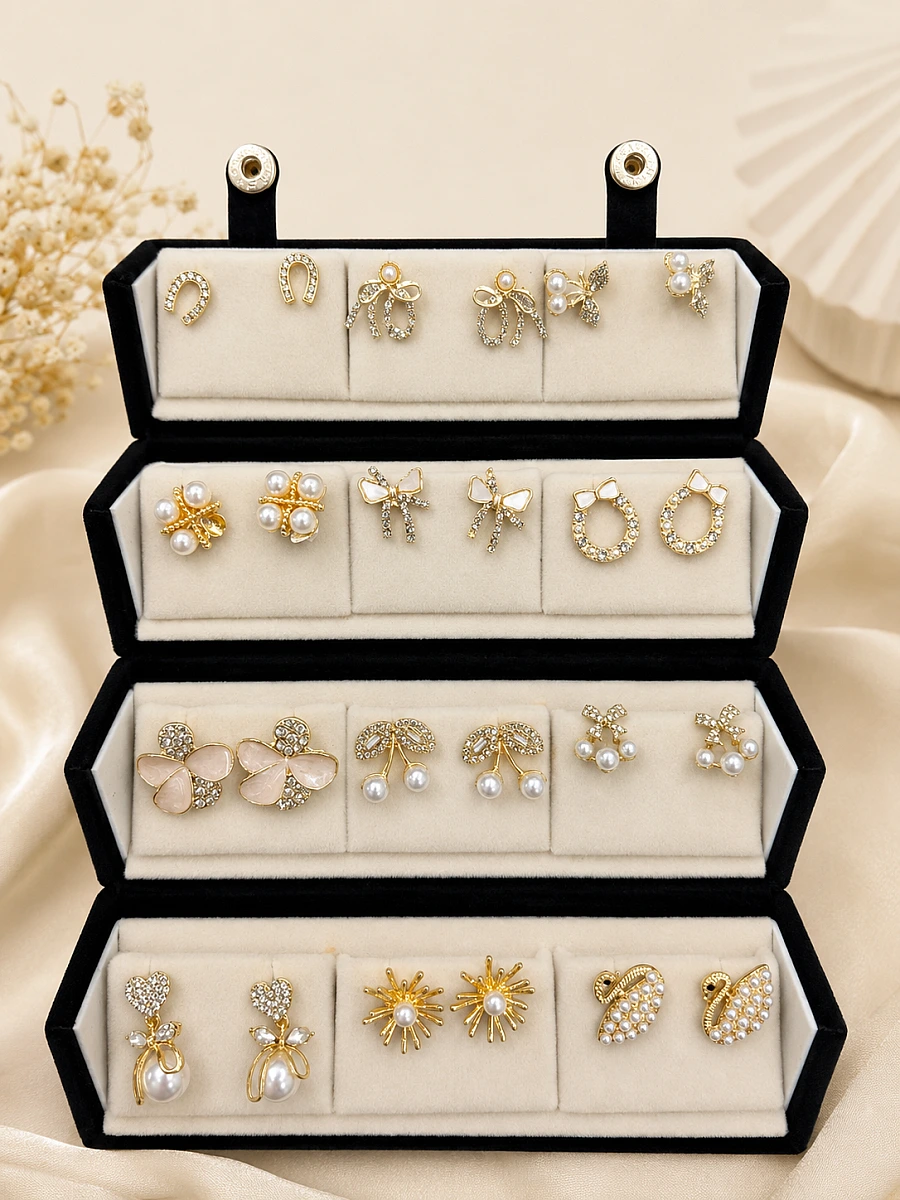 12 Pair Earrings Gift Box