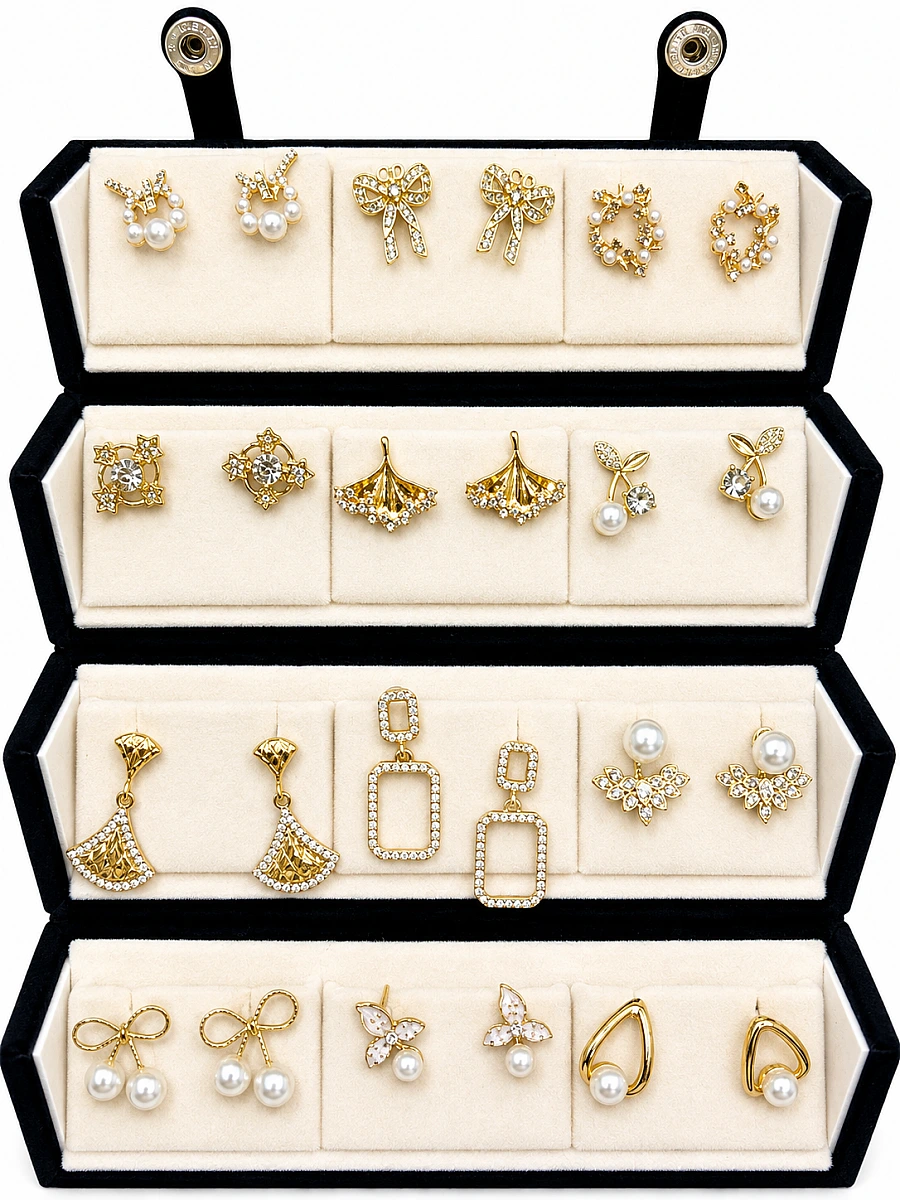 12 Pair Earrings Gift Box - Image 3