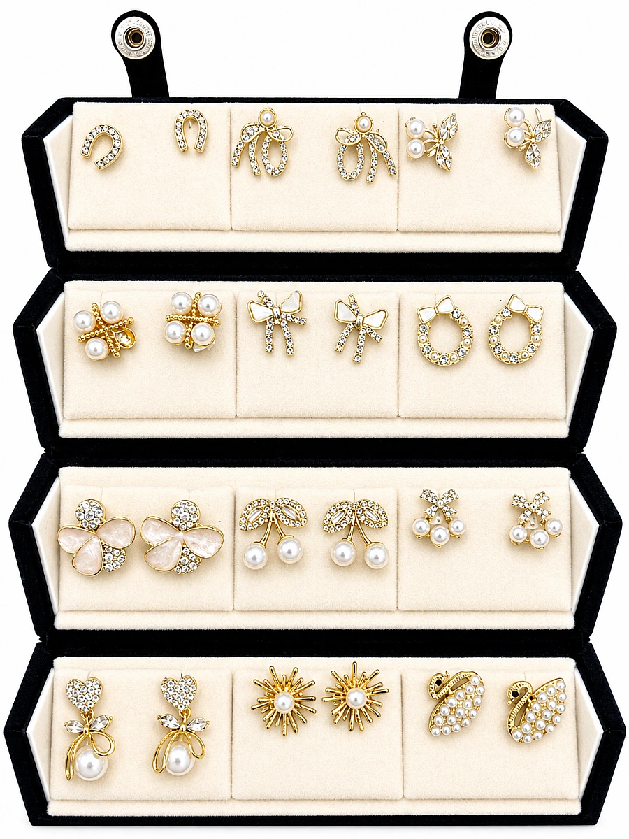 12 Pair Earrings Gift Box - Image 4