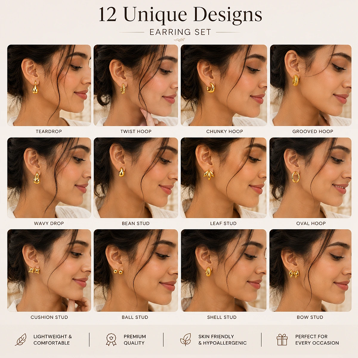 12 Pair Earrings Gift Box - Image 3