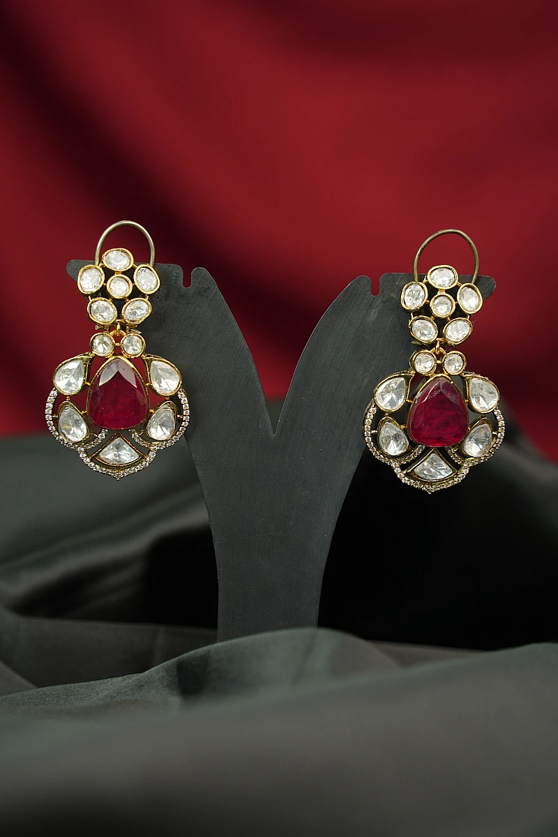 Elegant Moissanite Necklace Set with Matching Earrings - Image 4