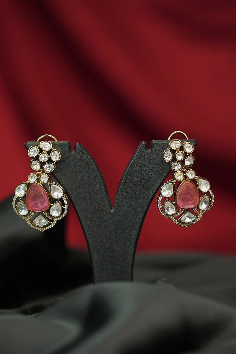 Elegant Moissanite Necklace Set with Matching Earrings - Image 3