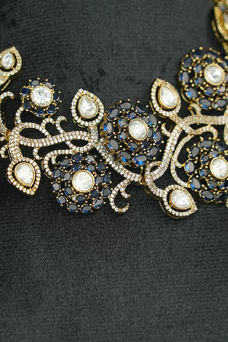 Elegant Moissanite Necklace Set with Matching Earrings - Image 3