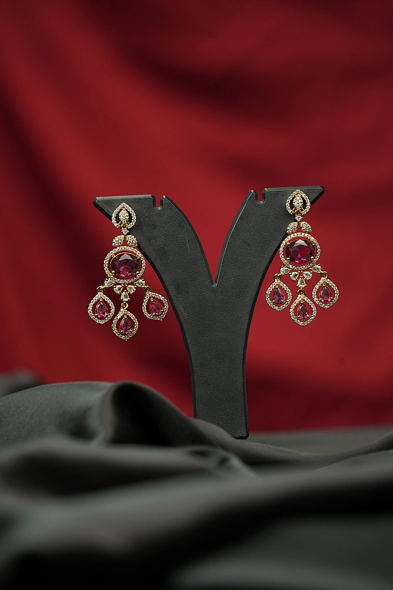 Elegant Moissanite Necklace Set with Matching Earrings - Image 3