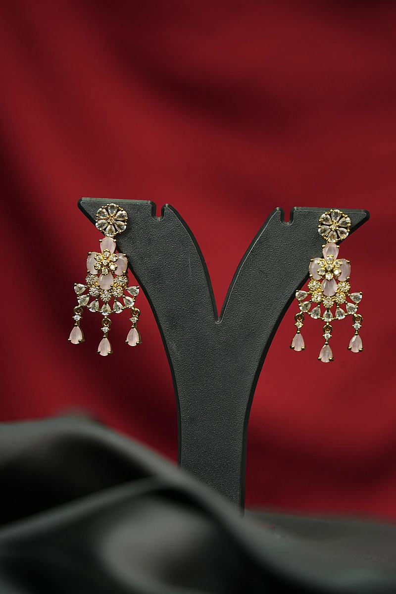 Elegant Moissanite Necklace Set with Matching Earrings - Image 4