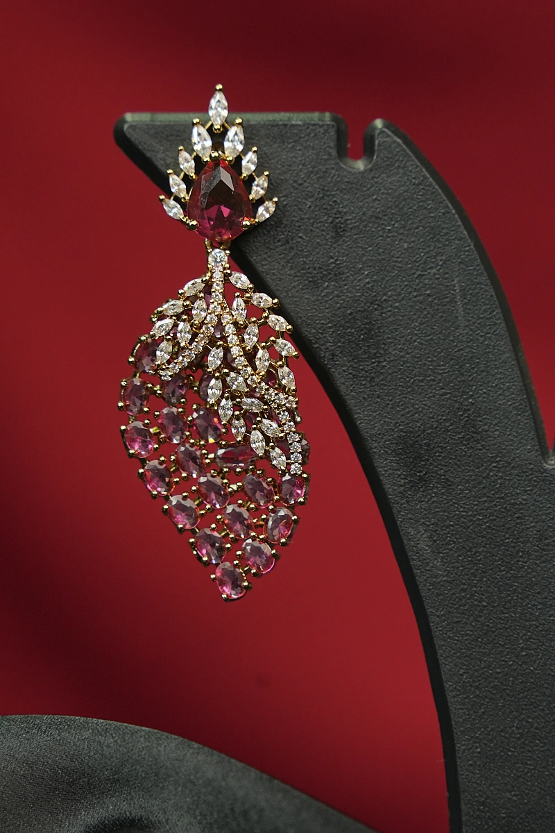 Elegant Moissanite Necklace Set with Matching Earrings - Image 4